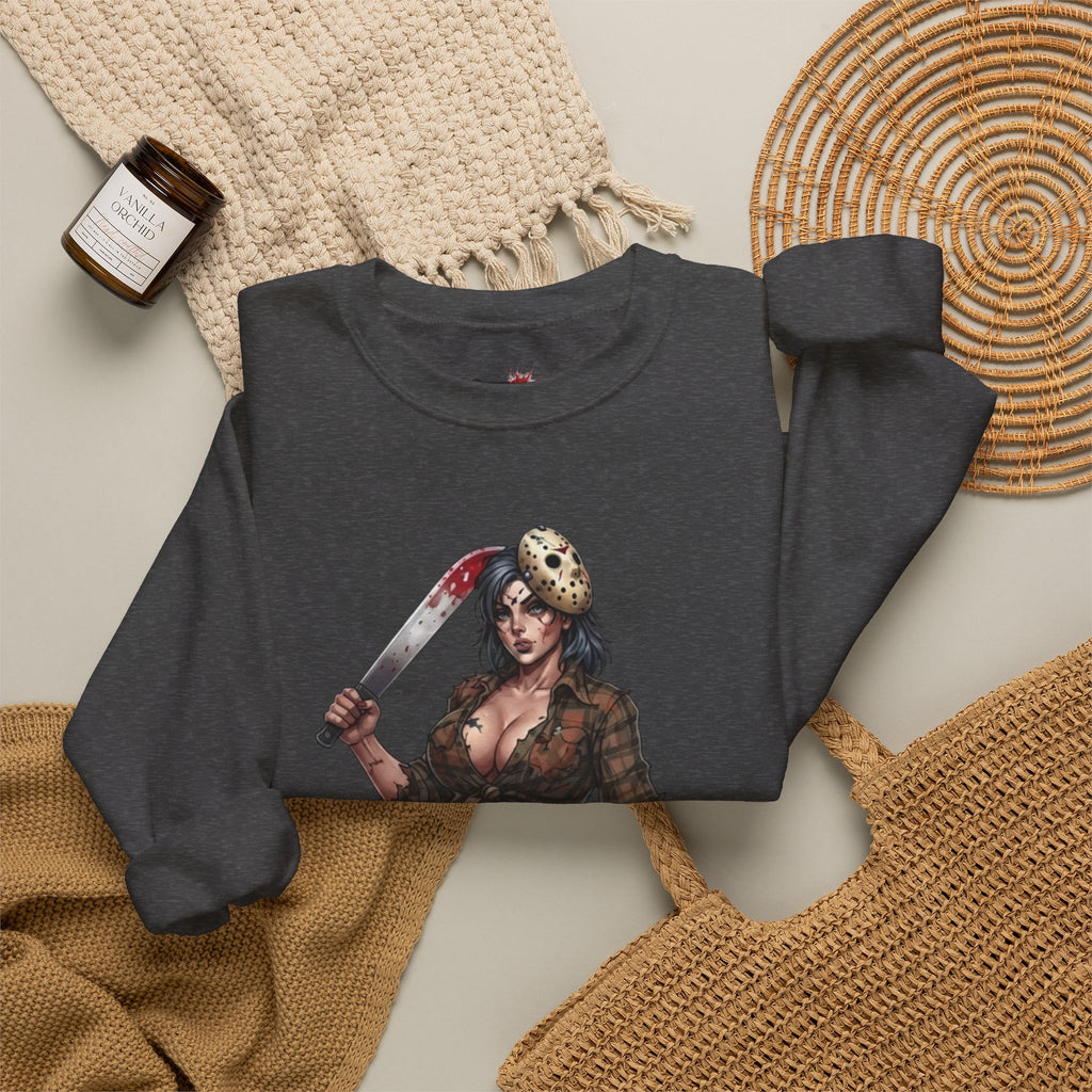 Savge By Nature Crewneck Sweatshirt — Savage Inx Pinup Horror Graphic