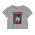 SAVAGE INX  "Bipolar Baddie" Cropped Tee - Alternative Goth Graphic Crop Top