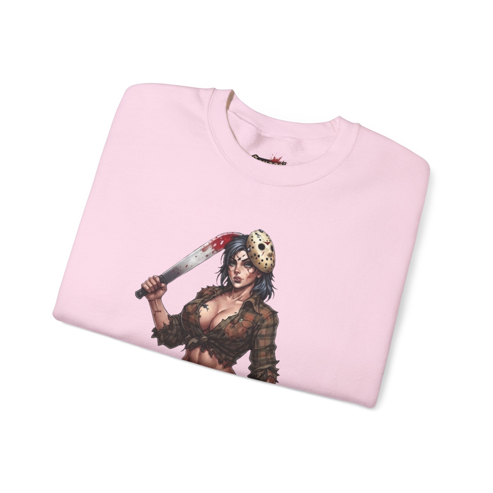 Savge By Nature Crewneck Sweatshirt — Savage Inx Pinup Horror Graphic