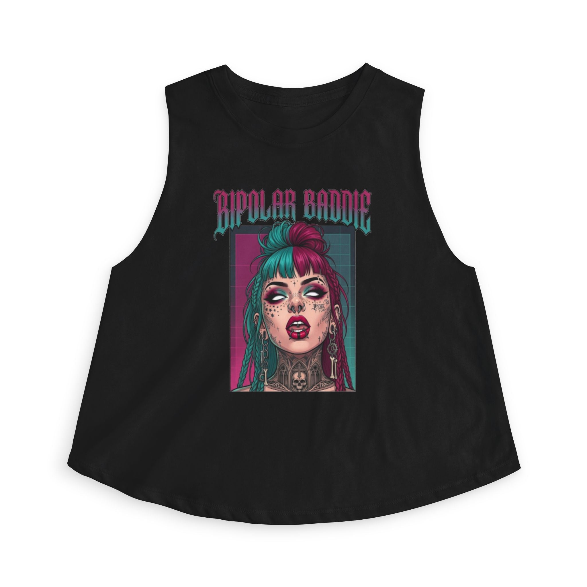 Bipolar Baddie Graphic Crop Top