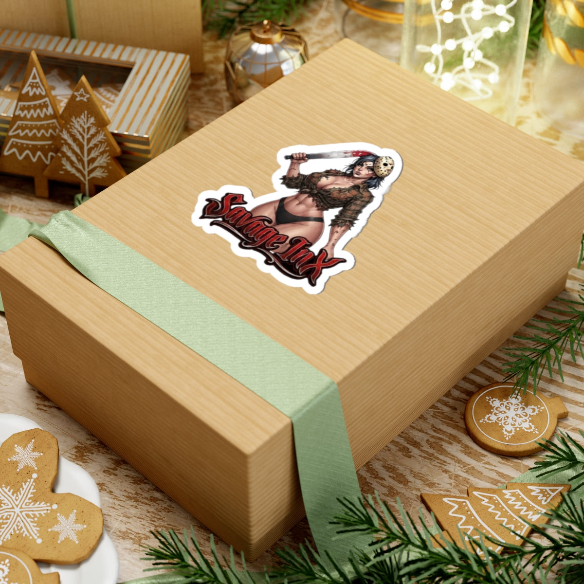 Savage Inx Pin up-Cut Sticker