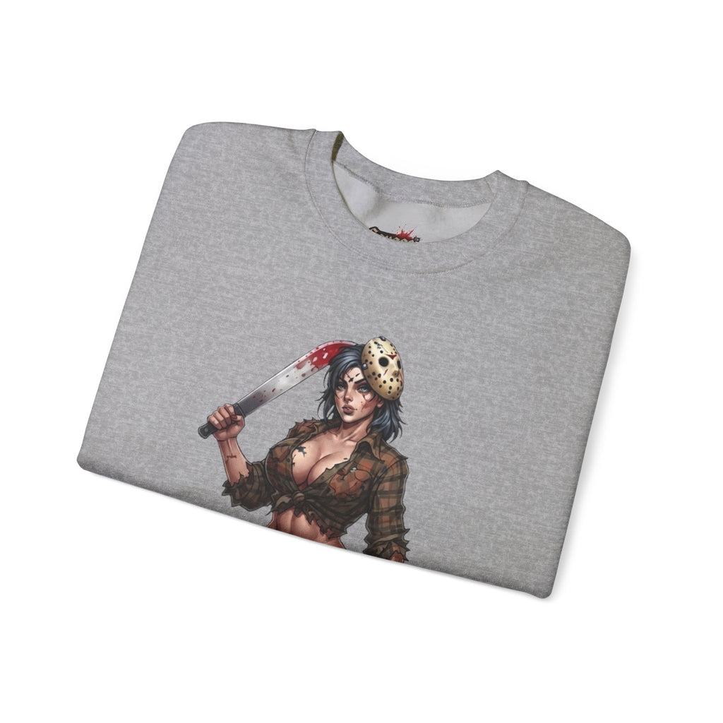 Savge By Nature Crewneck Sweatshirt — Savage Inx Pinup Horror Graphic