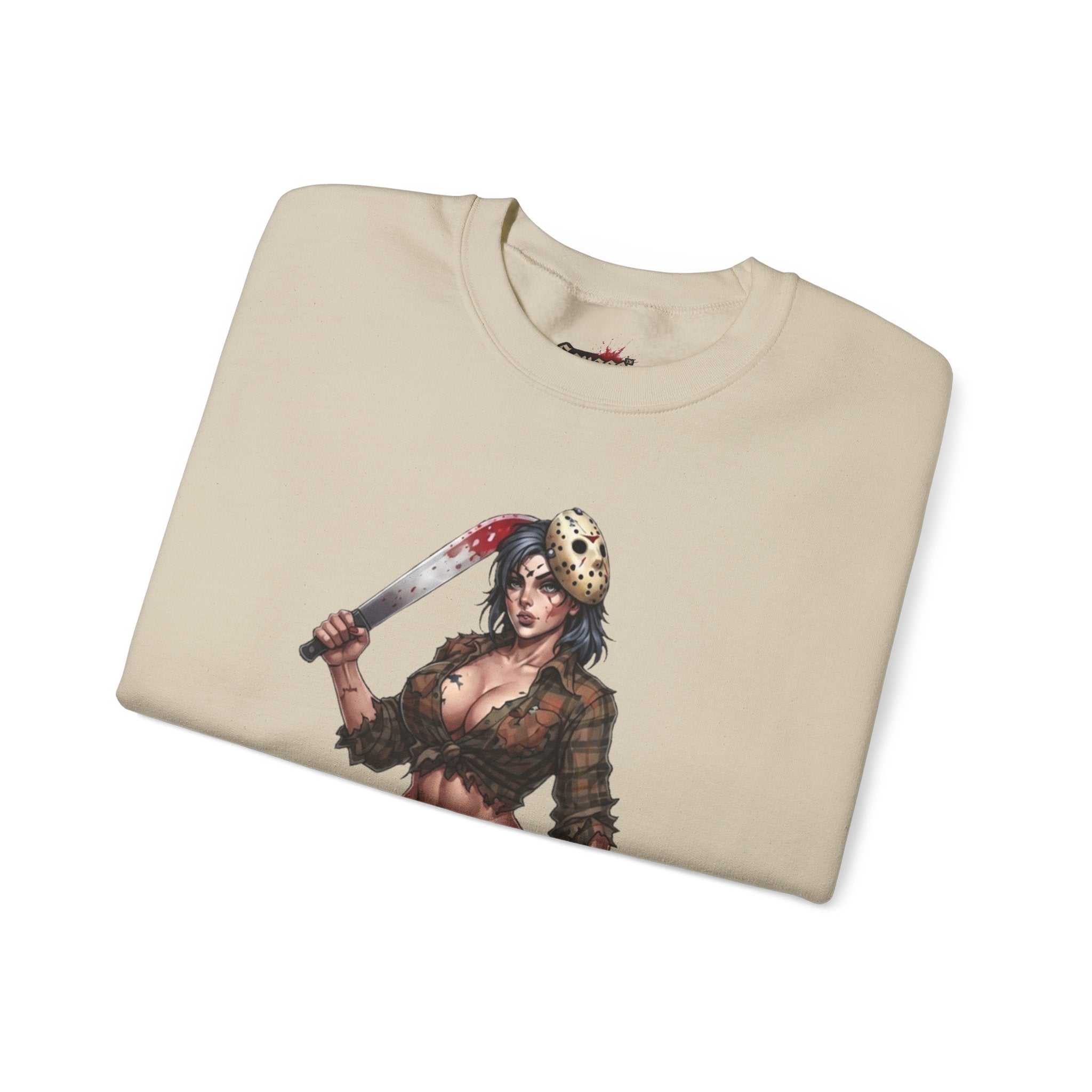 Savge By Nature Crewneck Sweatshirt — Savage Inx Pinup Horror Graphic