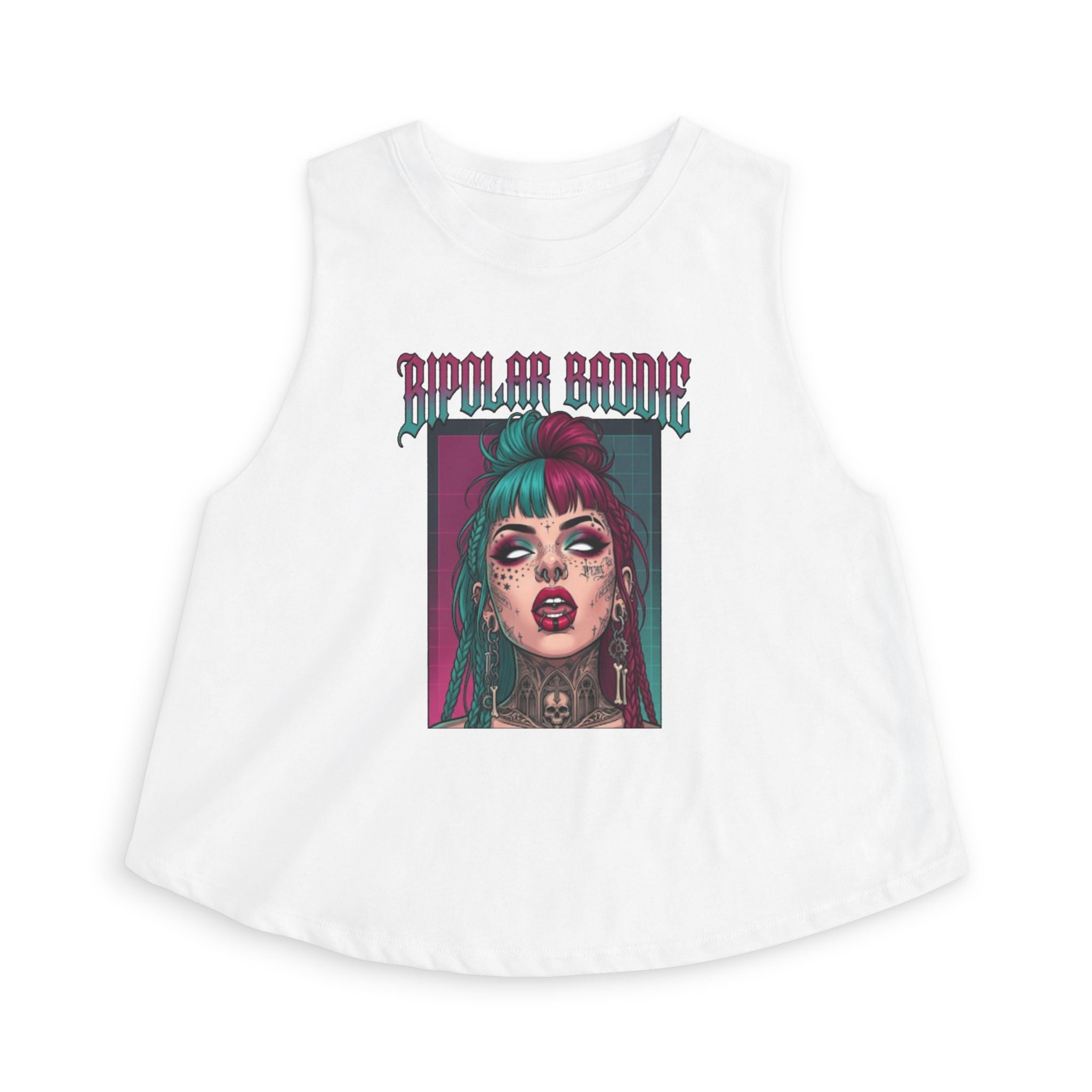 Bipolar Baddie Graphic Crop Top