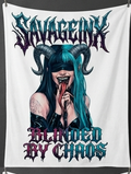 Exclusive SavageInx Sample Drop: 30"x40" Alternative & Horror Throw Blankets " Blinded By Chaos"