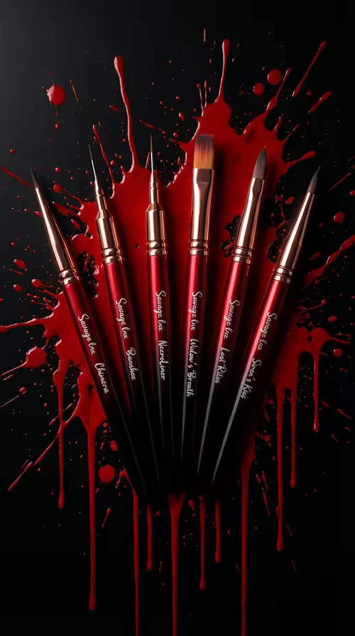 Cause Of Death 6pc Nail Art Brush Set