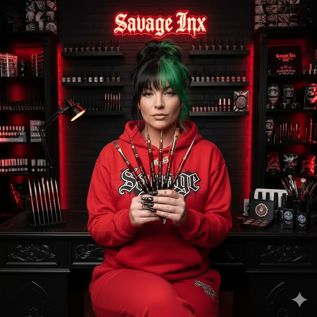 Cause Of Death 6pc Nail Art Brush Set